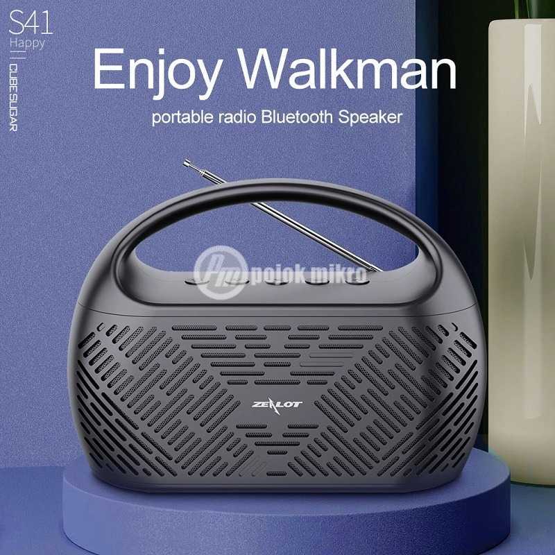 Zealot Portable Bluetooth Speaker Radio 10W - S41 Speaker Aktif Bluetooth