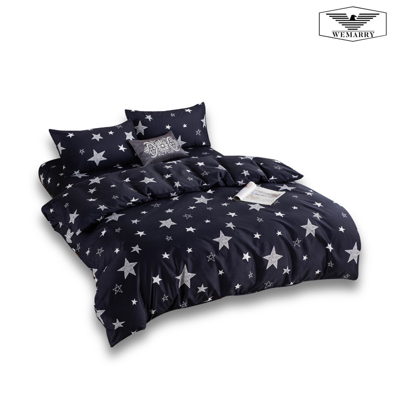 WEMARRY Sprei Katun Motif Little Stars Deluxe Microfiber 25cm