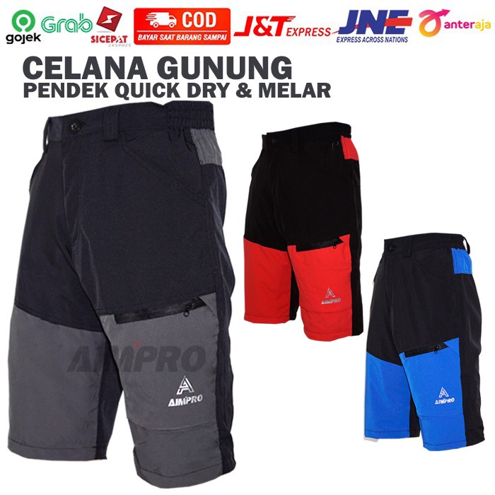 Dijual Celana Gunung Pendek Cargo Quicdry Aimpro Bagus