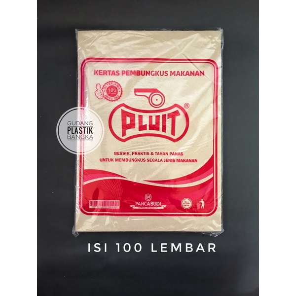 Kertas Nasi Merk Pluit (Isi 100 Lembar)