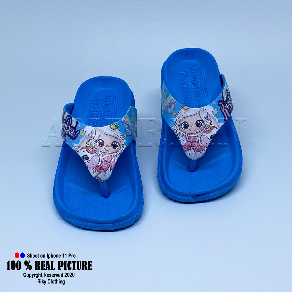 Sandal Jepit anak perempuan bergmabar kuda phoni lucu 2-8 tahun cod