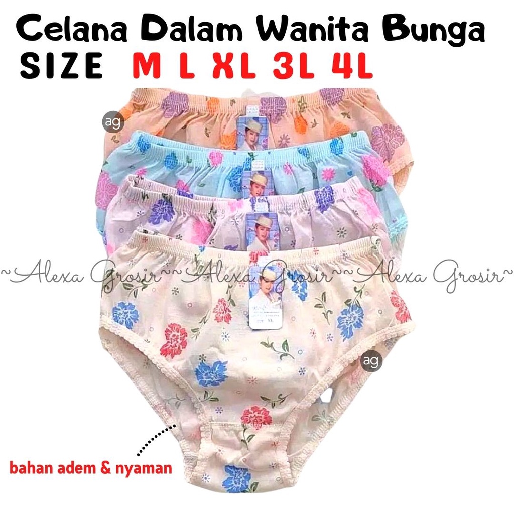 Celana Dalam Wanita Murah Size M L XL 3L 4L