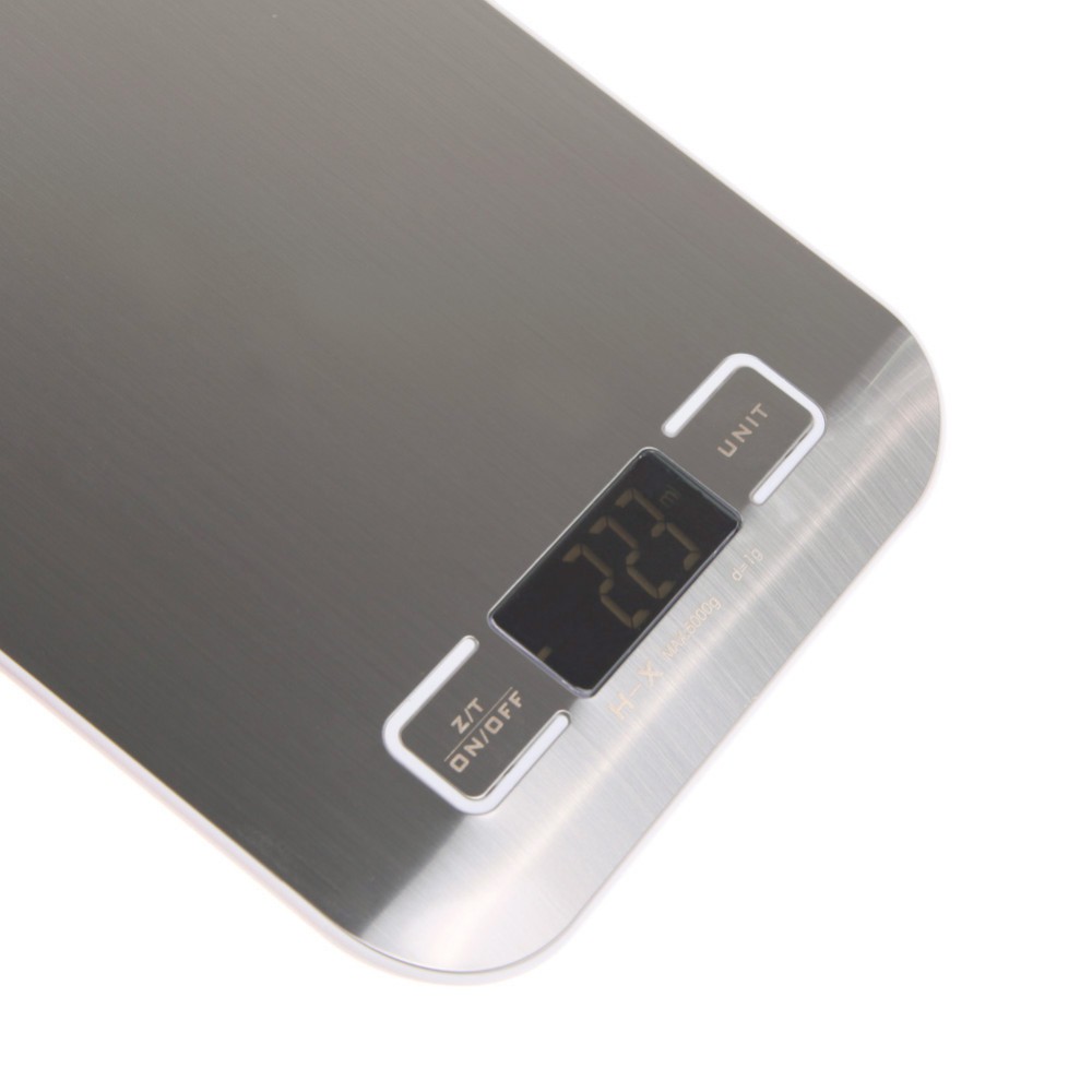 Taffware Digipounds Timbangan Dapur Digital Kitchen Scale 5kg 1g - Z1S - Silver