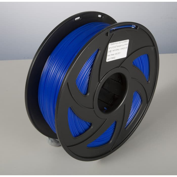 

PLA 3D Printer Filament 1.75mm 1Kg Tinta Print Biru Blue Transparent