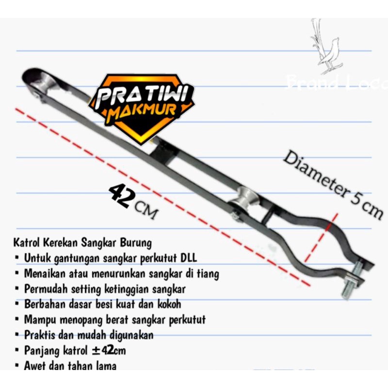 Katrol Kerekan Sangkar Burung Gantungan Sangkar Burung Kerekan