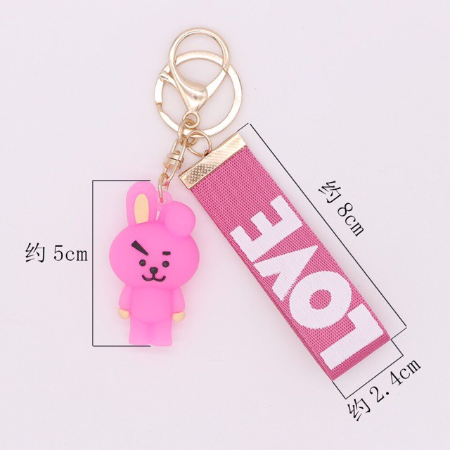 INFY - Keychain LOVE Gantungan Kunci Korea Boneka Kpop Lucu Aksesoris Tas Import A032