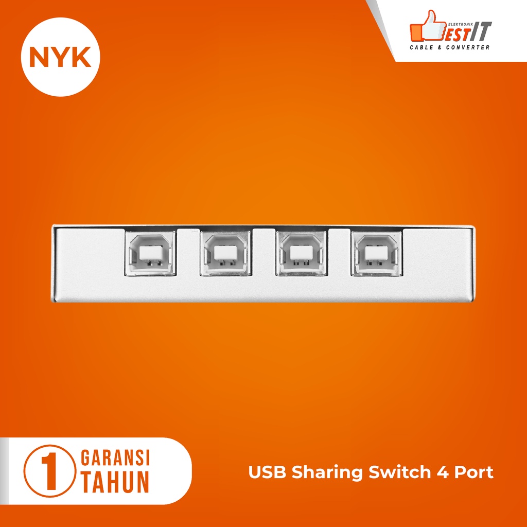 USB Sharing Switch 4port / USB Auto Data Switch Printer 4 port NYK