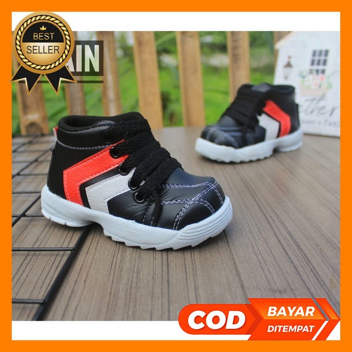 ✔ Sepatu Anak Sneakers / Boots Cowok / Cewek Usia 1 2 3 Tahun Model Ta Sepatu Boot Anak Usia 1 S/D