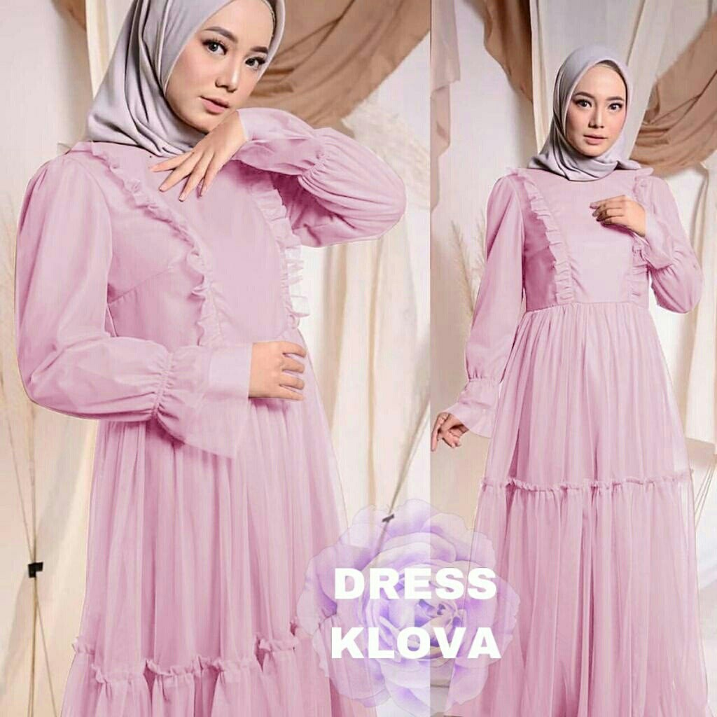 DRESS KLOVA 4Warna