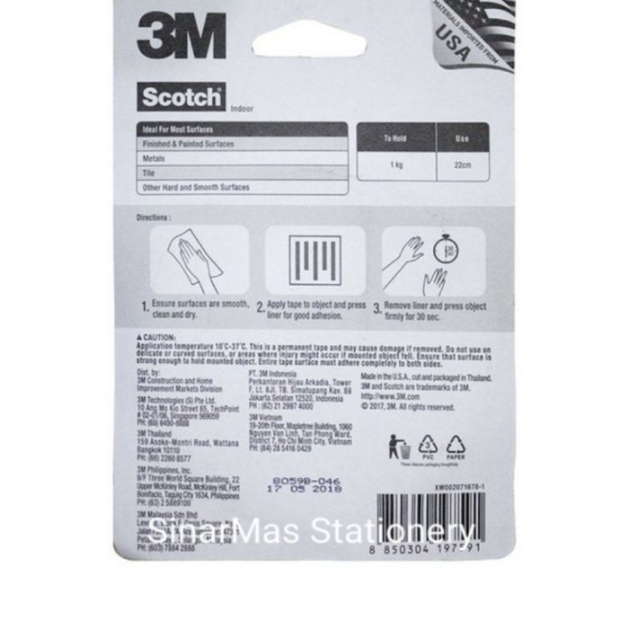 

Produk Double Tape Spon 3M 12 Mm X 5 M Bagus