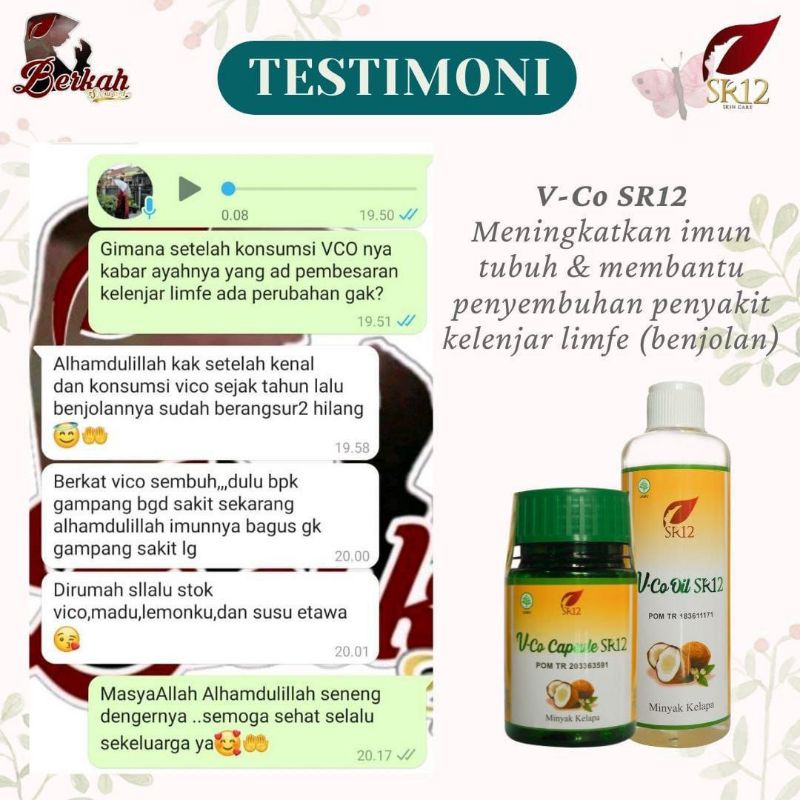 SR12 VCO Virgin Coconut Oil - 100% Pure Minyak Kelapa Murni - Minyak Serbaguna