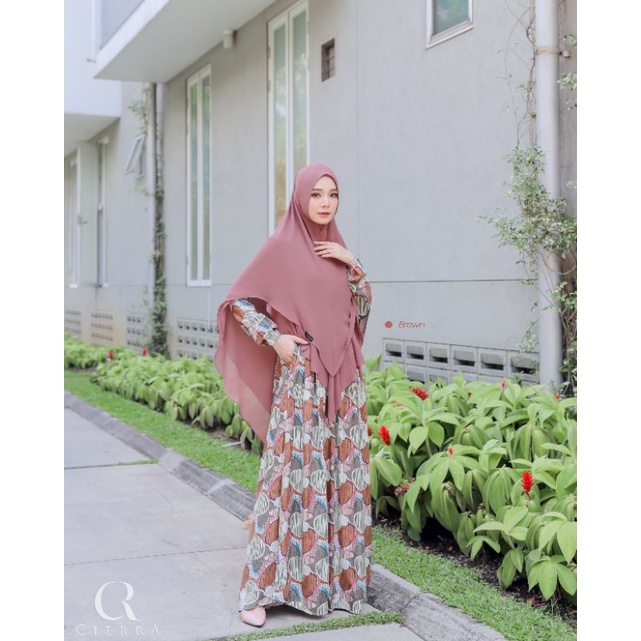 Gamis Clarissa dress by Cierra | FREE GIFT | Gamis busui katun rayon / katun viscose