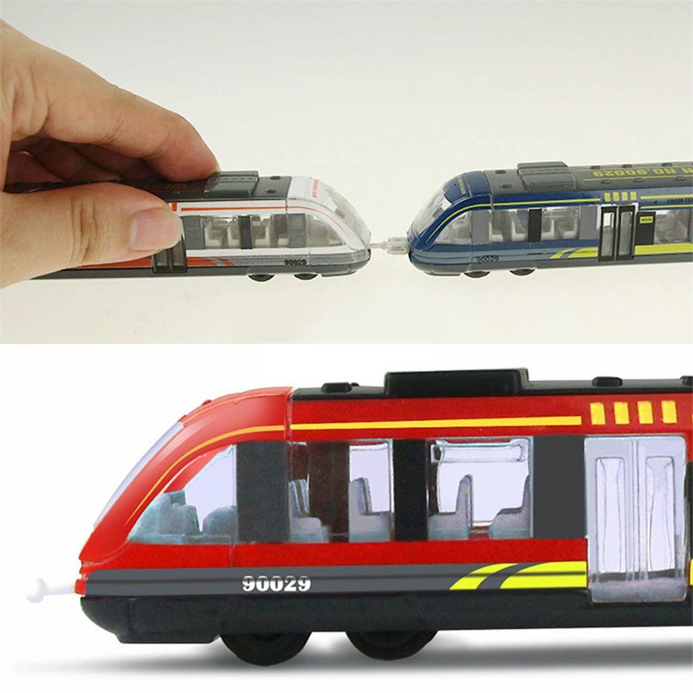 Needway Simulasi Kereta Mainan Anak Laki-Laki Istimewa Mainan Hadiah Metro Kereta Bawah Tanah Paduan Logam Diecast Kereta Mainan