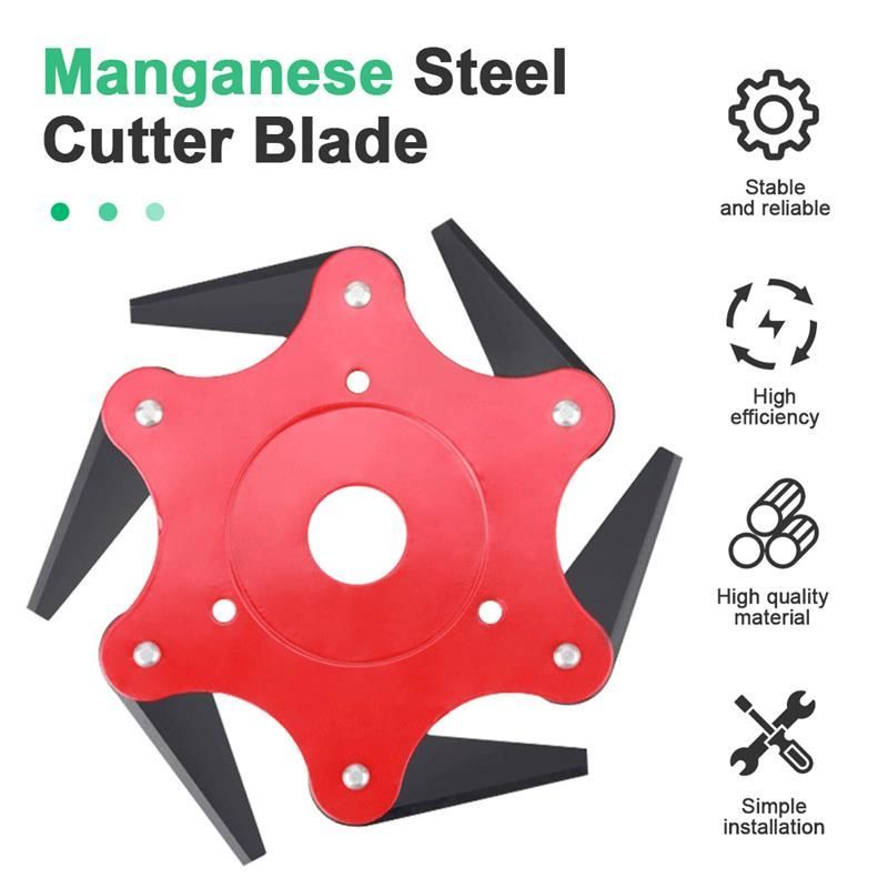 Mata Pisau Mesin Potong Rumput 6 Blades Gendong Grass Trimmer Mata Bulat Pemangkas Head Untuk Grass Trimmer Gendong Grass Cutter