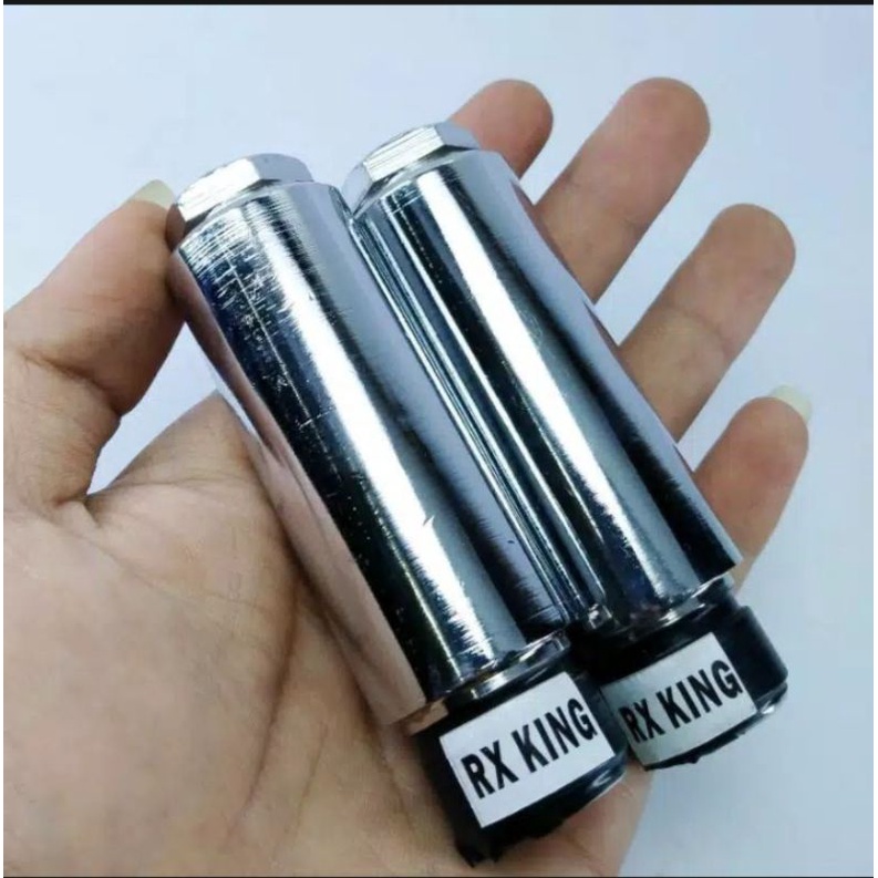 peninggi shock depan rx king, rx spesial 10 cm crome full besi, sambungan shock