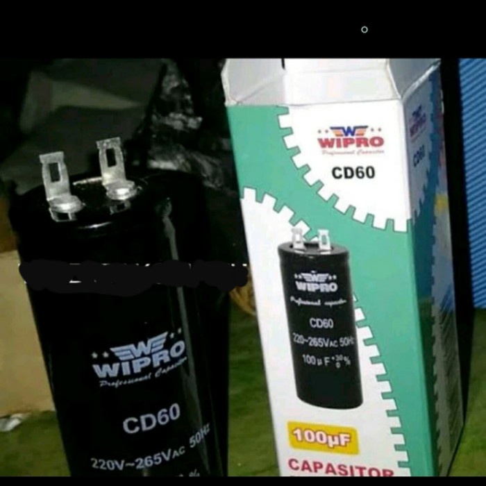 Kapasitor 75 uF 220-265Vac 50Hz Wipro CD60 Capasitor 75UF 75 MFD 220-2 BEST SELLER