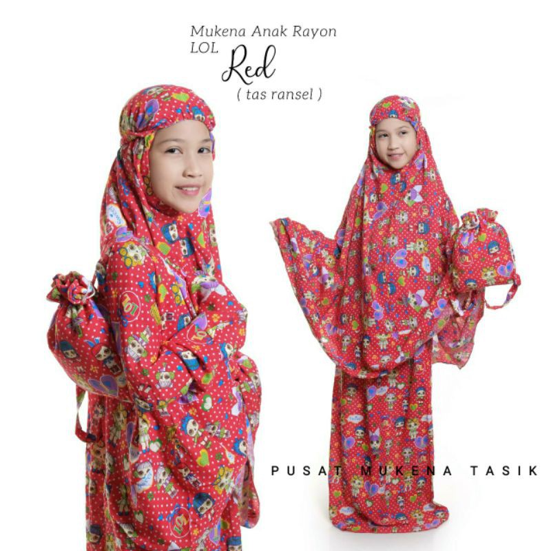 MUKENA ANAK KATUN RAYON LOL (Ukuran 5-11 Tahun) | MUKENA BALI MURAH | MUKENA KARKATER | MUKENA ADEM