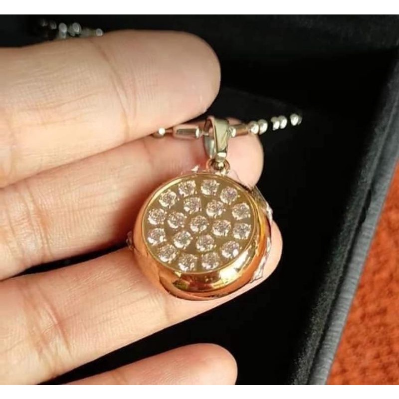 Kalung Pendant Biocarbon Rose Gold _ Kalung Kesehatan MCI