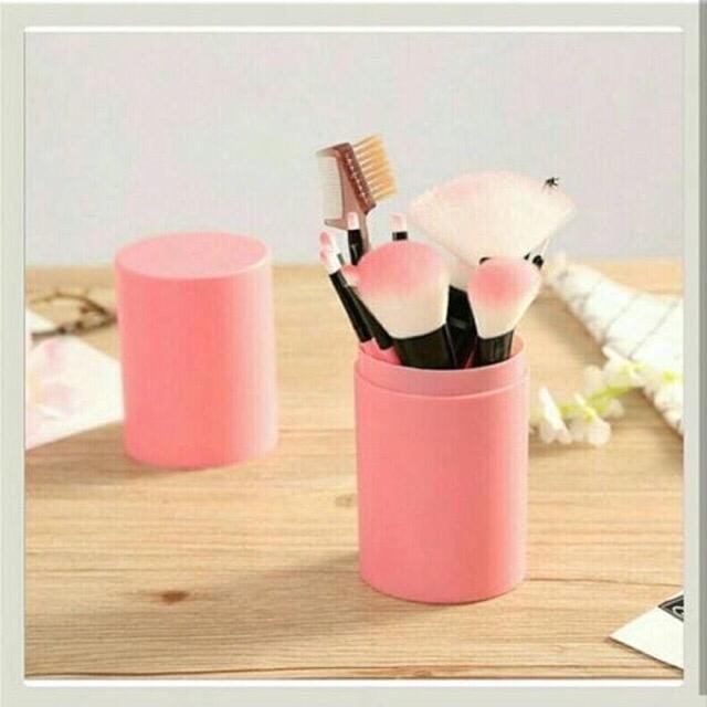 FAA21000 - 12PCS BRUSH MAKE UP KIT WITH HOLDER / TRAVEL BRUSH