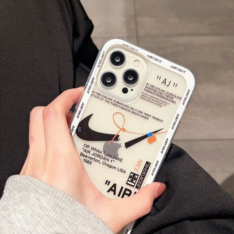 【Ready Stock】 Camera Lens protector For iPhone 14 11 11Pro 11ProMax iPhone 13 12 Pro Max iPhone 7 8 6Plus 6sPlus 7Plus 8Plus X XS XR XSMax Transparent Tide Brand Fashion Side Printing High Quality Soft Silicone TPU Anti-drop Anti-dirty Phone Casing Cover