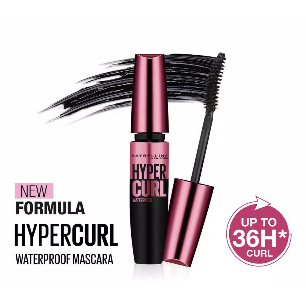 Maybelline Volum Express Hyper Curl Mascara Waterproof - Black