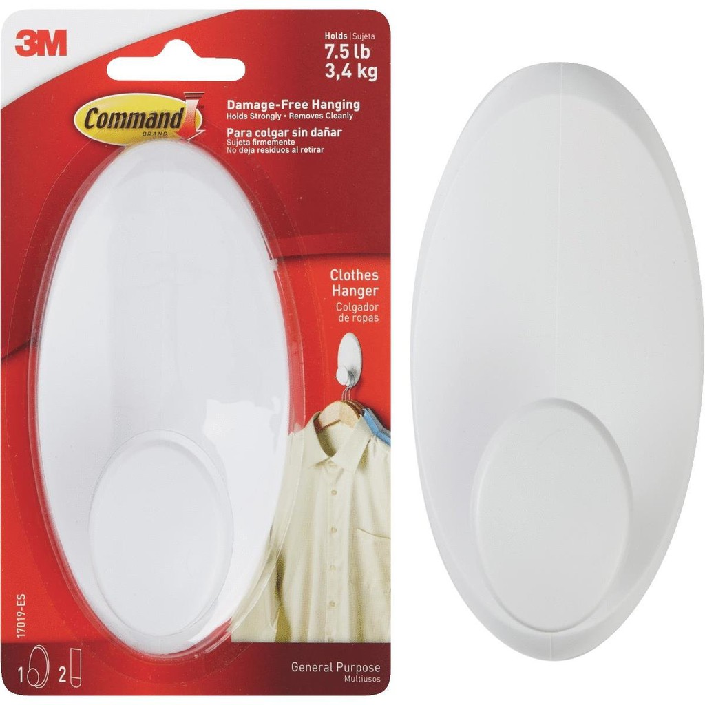 3M Command Clothes Hanger 17019 Gantungan Baju 3.4 Kg