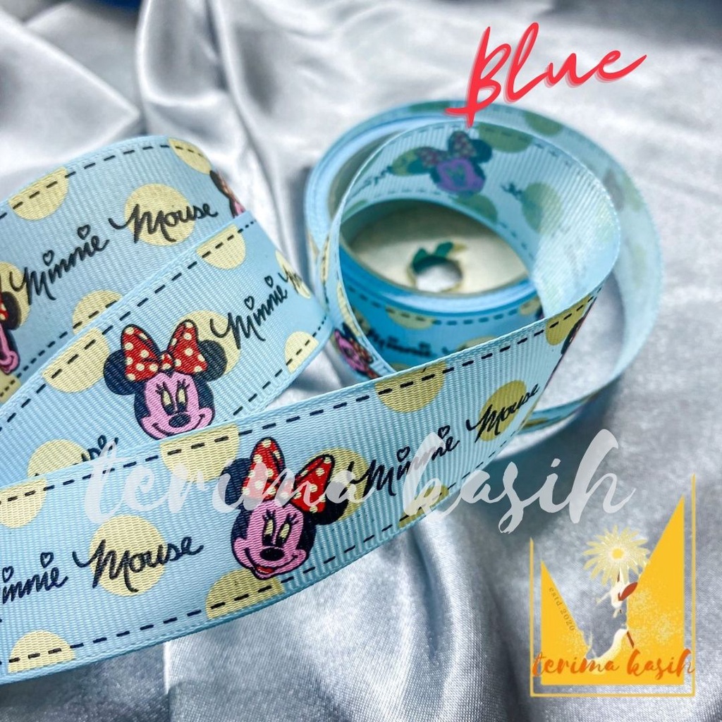 

PITA KAIN MOTIF MICKEY MOUSE 1 INCH METERAN 丝带