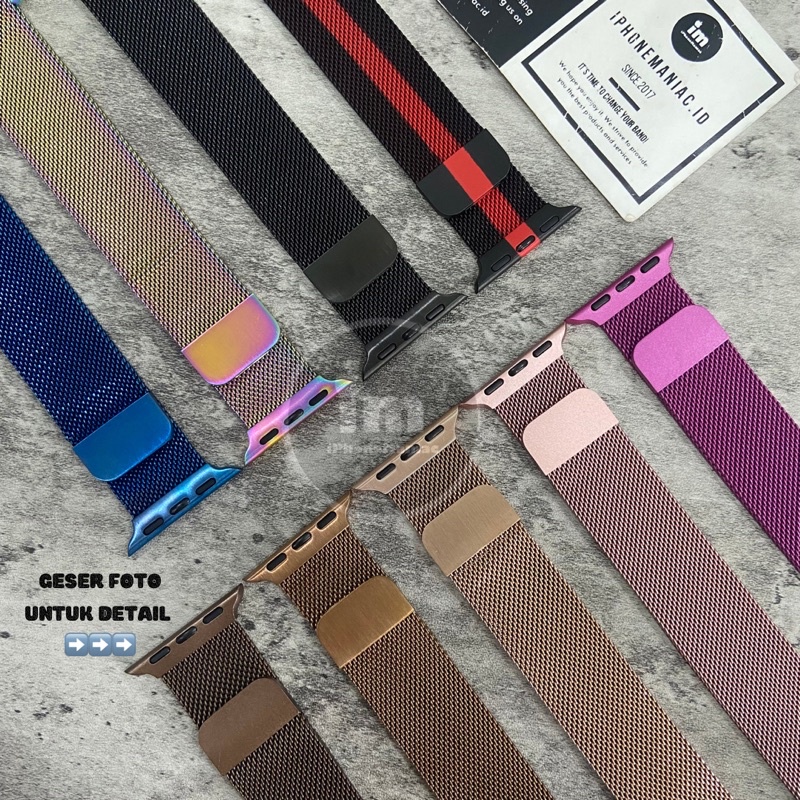 STRAP IWATCH SMARTWATCH MILANESE LOOP 38mm 42mm 40mm 44mm 41mm 45mm - APPLE WATCH SERIES 1 2 3 4 5 6 7 8 9 SE