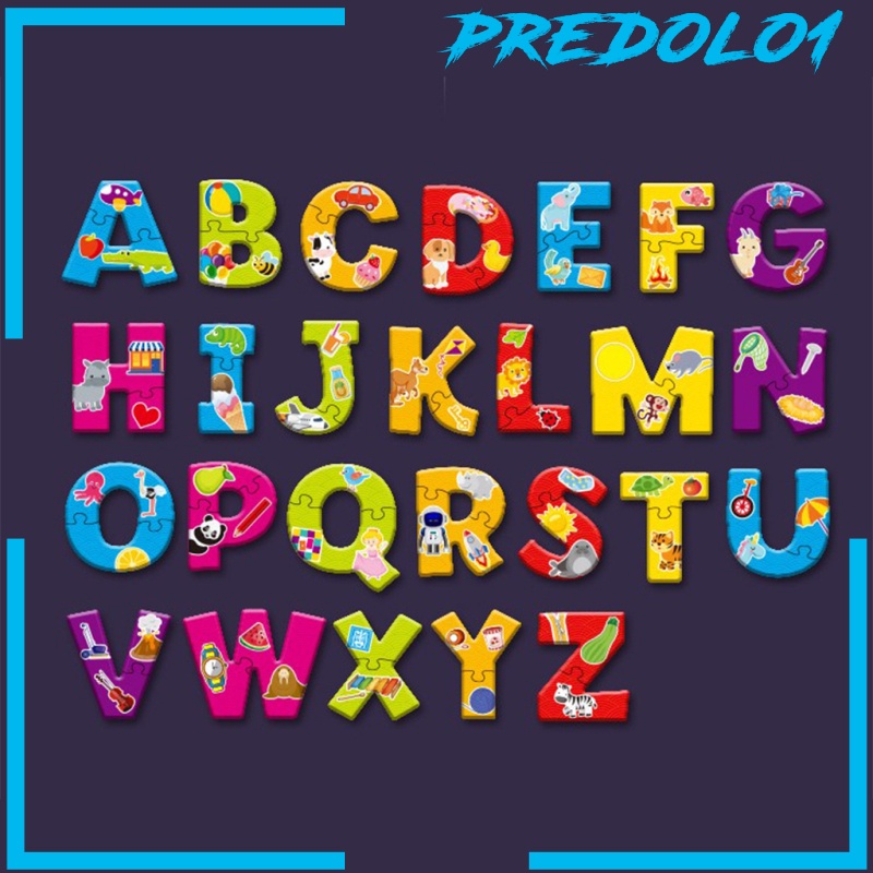 [PREDOLO1] ABC Alphabet Puzzles Match Game Cognition Sorting Spelling Novelty Toys Gift