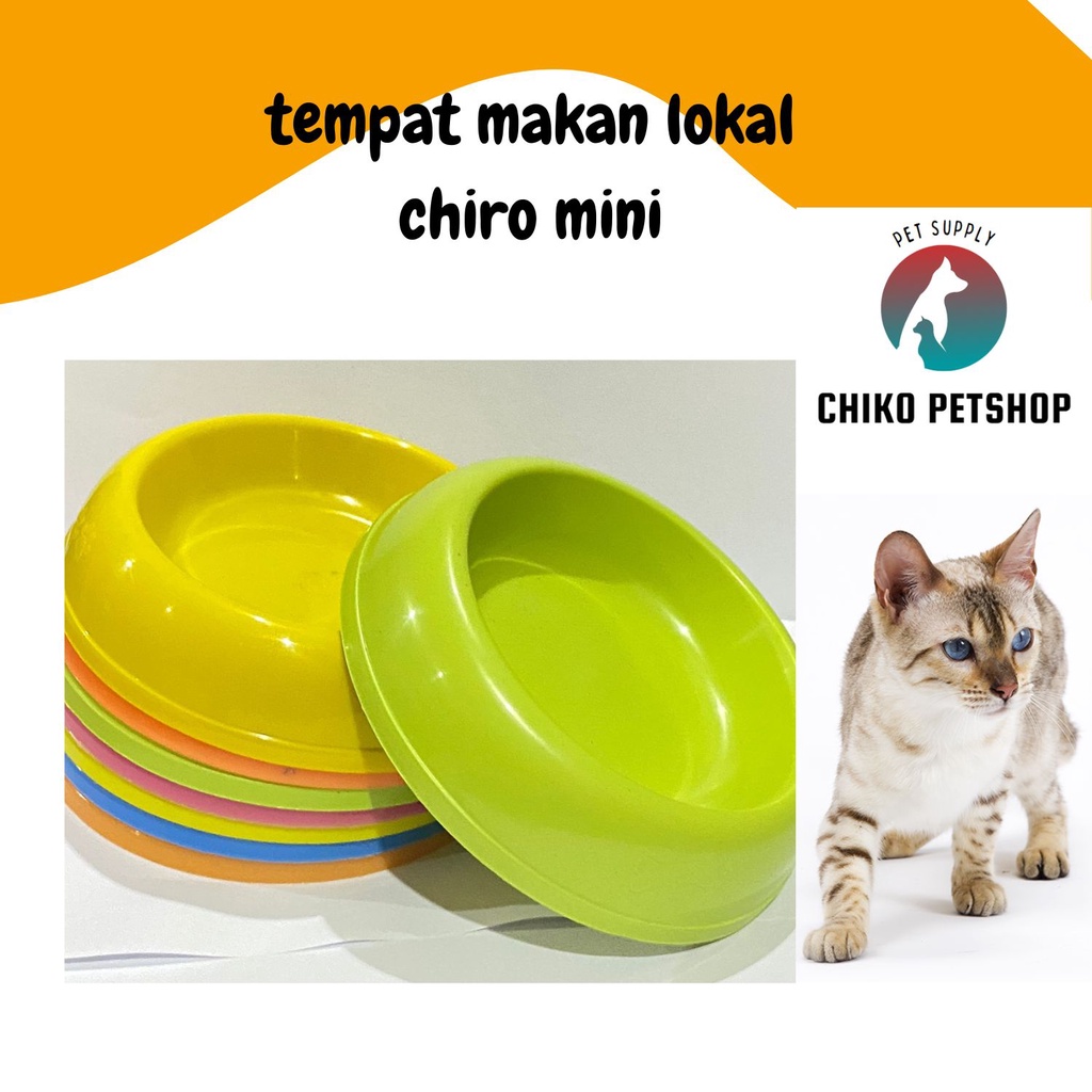 Tempat Makan lokal Single Mini Chiro type 3 untuk Puppy | Kitten