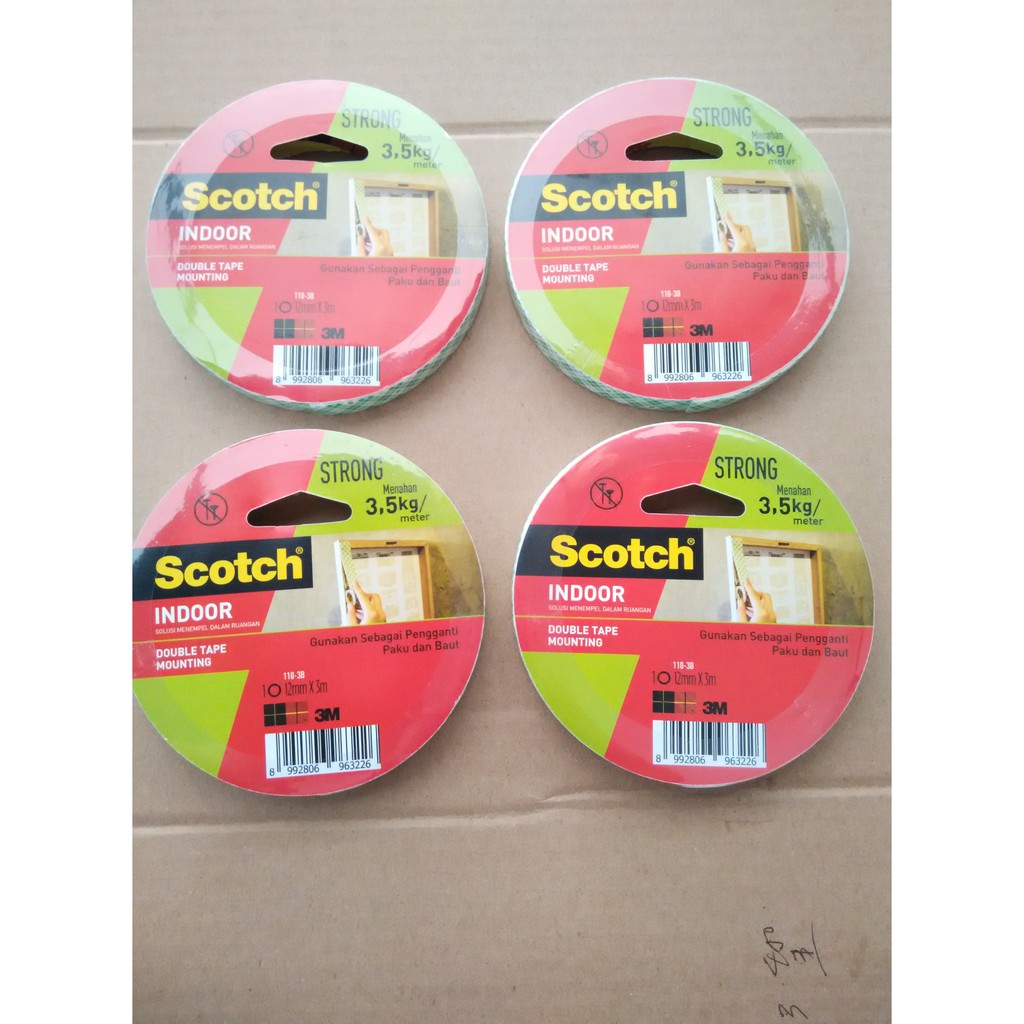 

Double Tape Foam / Isolasi Bolak-Balik Scotch 3M 12 MM