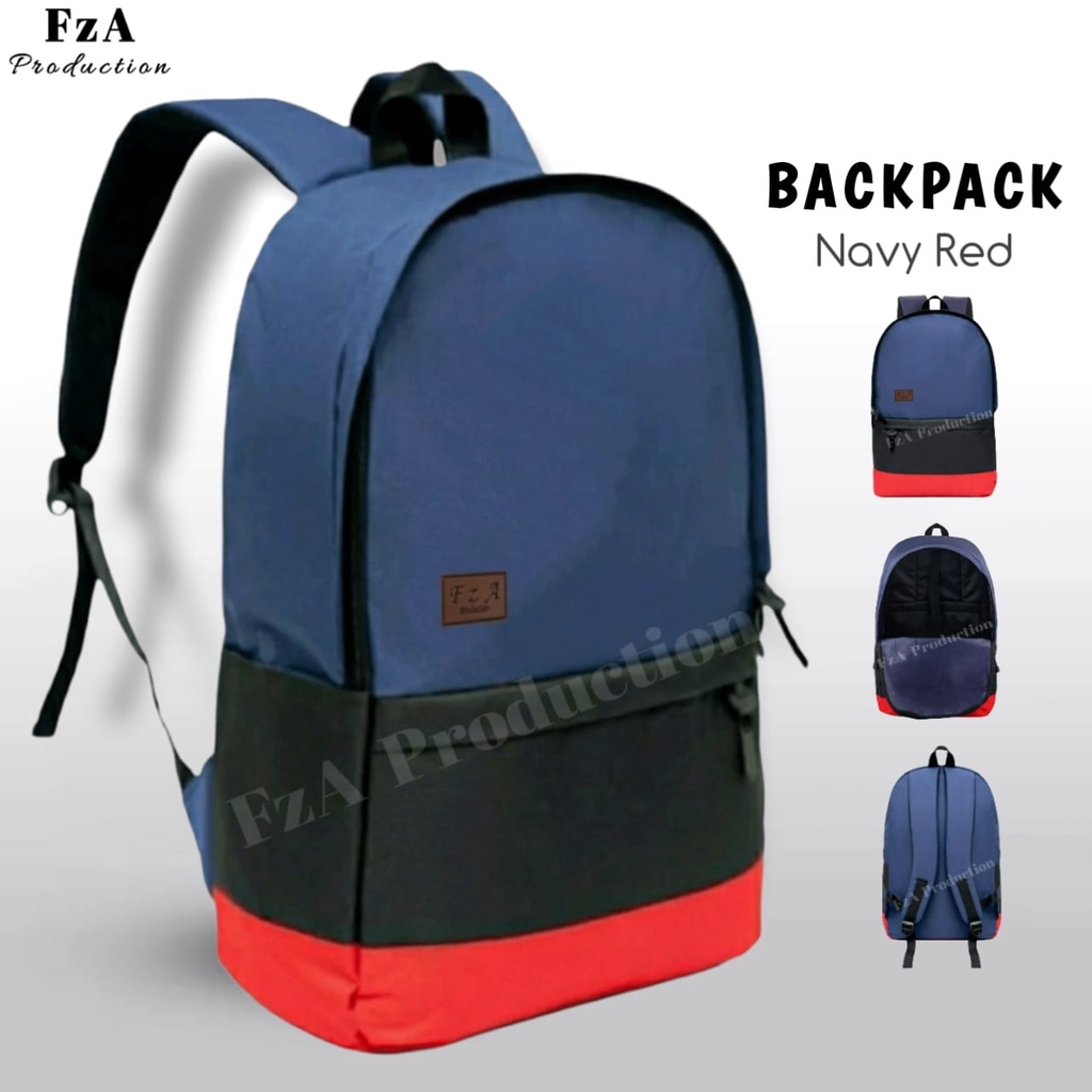 FzA Official - Tas Ransel Gendong Laptop Distro Sekolah Kuliah Pria Wanita Backpack Murah Original Tas Punggung Laptop