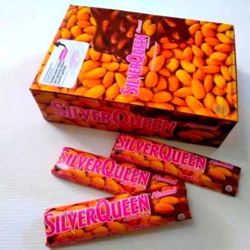 Silverqueen Almond 30gr | cokelat silverqueen almond 30gr