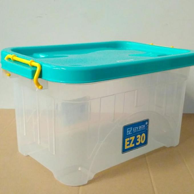 ✅Baru ( GOSEND) Container Box Ezy Box CB30 - Container Ezy Box 30 Liter - toska