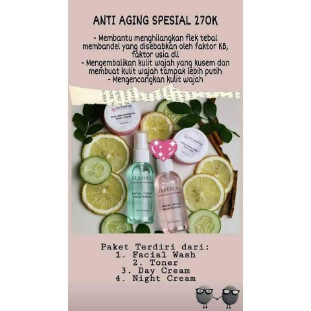 Paket anti aging special eleora skincare