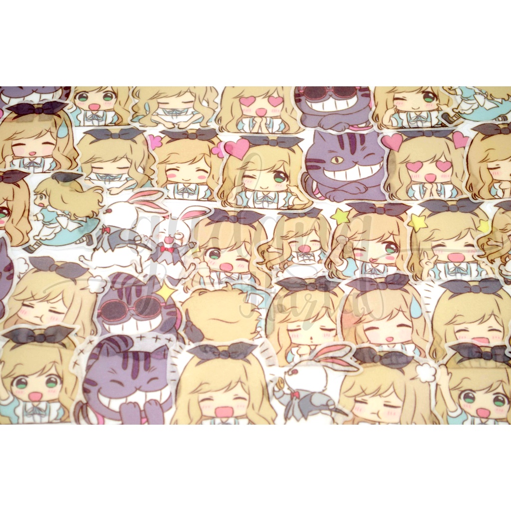 Stiker Washi Chibby Alice Sticker Putri Chubby DIY Scrapbook GH 303103