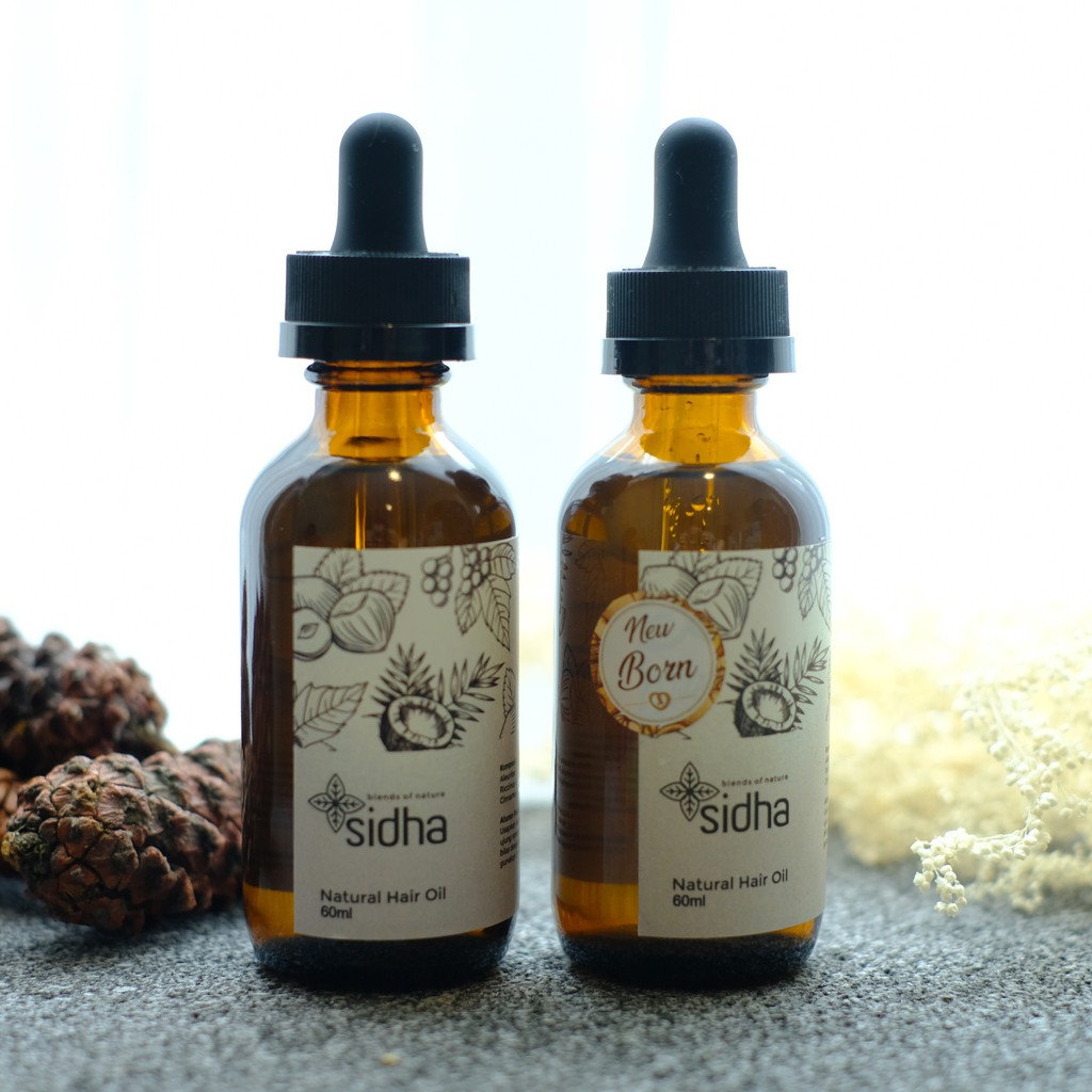 Sidha Natural Hair Oil - [Bundling New Born dan Dewasa]