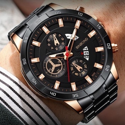 Jam Tangan Pria BINBOND C15 -Jam Tangan Pria Keren-Jam Tangan Pria Anti Air Terbaru 2023-Jam Tangan 