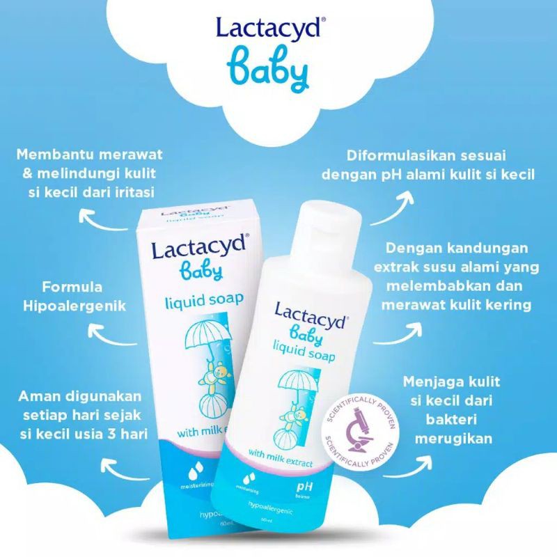 Lactacyd Baby Liquid Soap 60ml / 150ml / 250ml