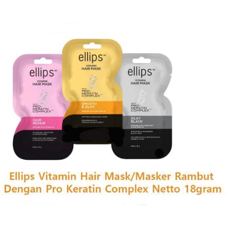 * NCC * Ellips Vitamin Hair Mask Vitamin Rambut With Pro Keratin Complex Menutrisi Rambut