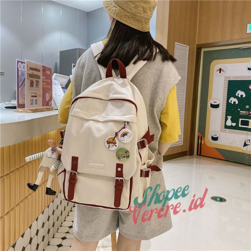 Joshee Tas Ransel Wanita Backpack Wanita Backpack Pria Tas Sekolah Tas Anak 0191 Backpack Nylon 9097, 07