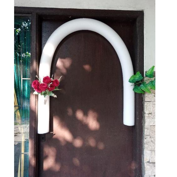 Penjualan Terbanyak.. Gabus busa bunga pipa elastis dekorasi 2 meter // dekorasi pelaminan // backdr