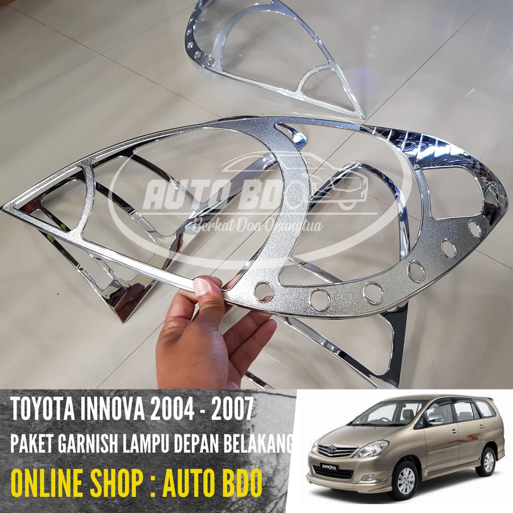Garnish Lis Lampu Depan Belakang Innova 2004 - 2008