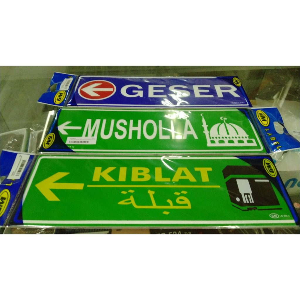 

LABEL / PAPAN ACRYLIC GM WARNA Uk. 30X10 CM