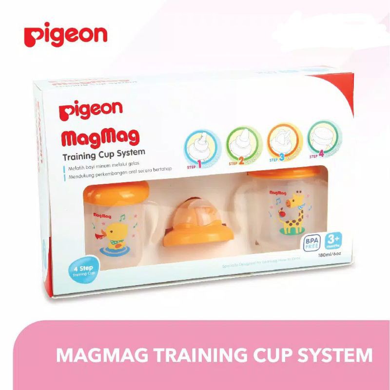 Pigeon Magmag Mag Mag Training Cup System Botol Minum Susu Bayi Anak