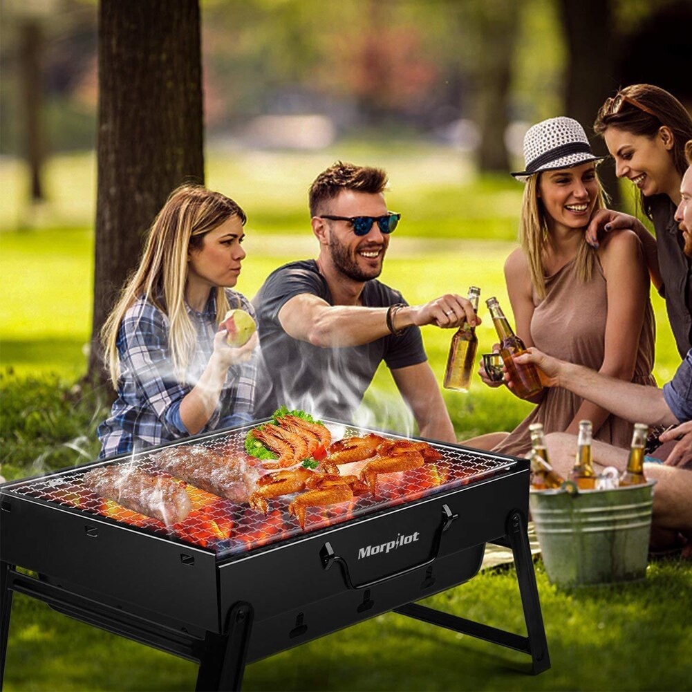 BABALE Alat Panggang Arang BBQ Outdoor Desktop Grill Stove Foldable