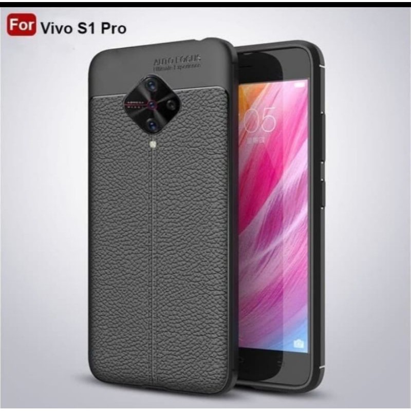Vivo S1 Pro Case Autofocus Carbon Leather Auto Focus