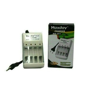 Alat Charger Baterai AA,AAA MAXDAY MD-201 4 Slot Baterai Termurah.