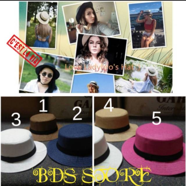 Topi Caplin peper women banyak warna