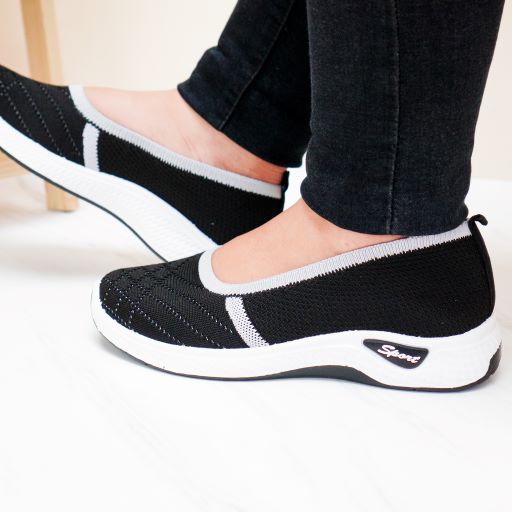 GSW - Sepatu Fashion Slip On Flyknit Import wanita Antislip Soft Canvas ( TP25 )